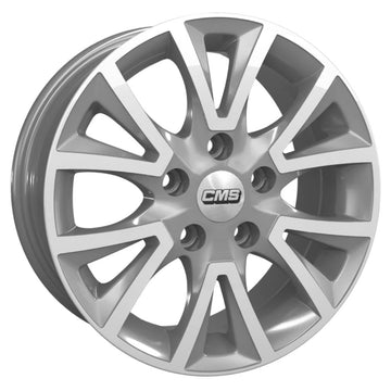 CMS-832-07 6.5x15" -4x108 ET20 65.1 Diamond Racing Silver Jant (4 Adet)
